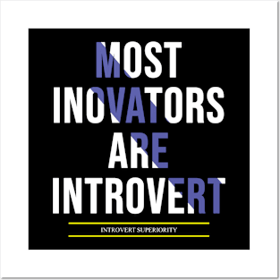 Most inovator are introvert Posters and Art